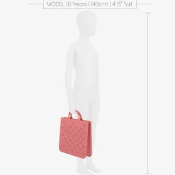 Gucci Bags*Pink GG Rubber Tote Bag (33cm)