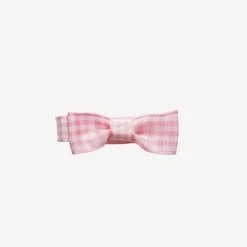 Peach Ribbons Hair Accessories*Pink Gingham Hair Clip (4.5cm)