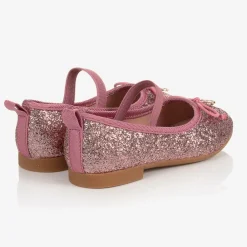 Angels Face Pumps & Ballerinas*Pink Glitter Ballerina Shoes