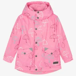 Mitty James Coats & Jackets*Pink Hooded Waterproof Umbrella Raincoat