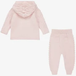 Beau KiD Outfit Sets*Pink Knitted Baby Trouser Set