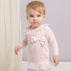 Caramelo Kids Outfit Sets|Outfit Sets*Pink Knitted Leggings Set