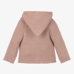 Paz Rodríguez Coats & Jackets*Pink Knitted Wool Jacket