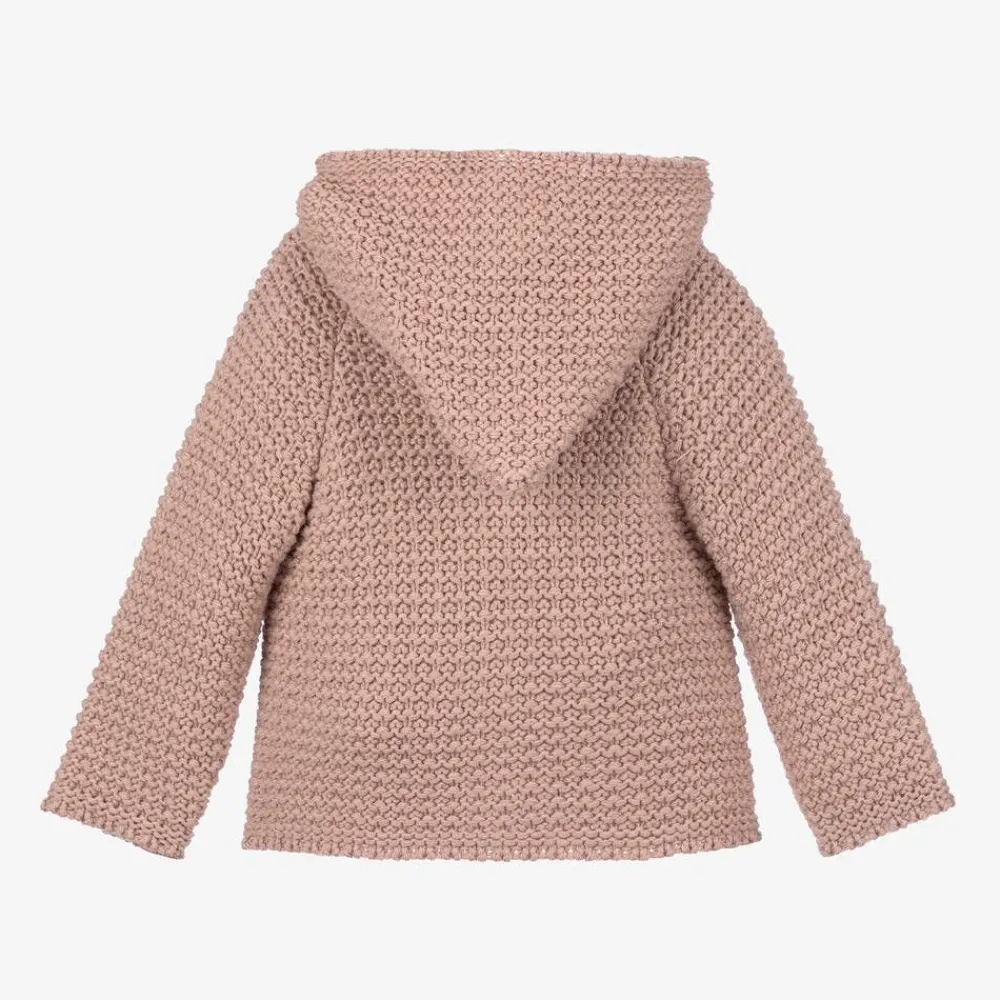 Paz Rodríguez Coats & Jackets*Pink Knitted Wool Jacket