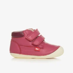 Chipmunks First Walkers|First Walkers*Pink Leather First-Walker Boots