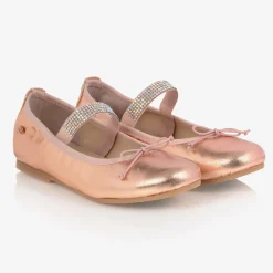 Manuela de Juan Pumps & Ballerinas*Pink Leather Gem Strap Pumps