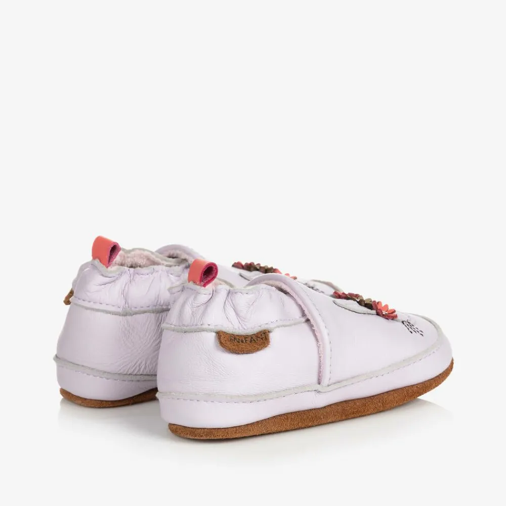 EN FANT Slippers|Slippers*Pink Leather Rabbit Slippers