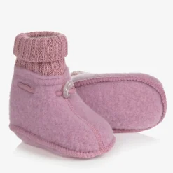 Joha Booties|Booties*Pink Merino Wool Baby Booties