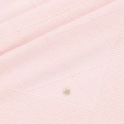 Paz Rodríguez Gifts*Pink Merino Wool Knitted Baby Shawl (100cm)