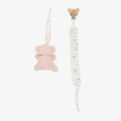 Jamiks Gifts*Pink Organic Cotton Muslin Cloth & Dummy Clip Set