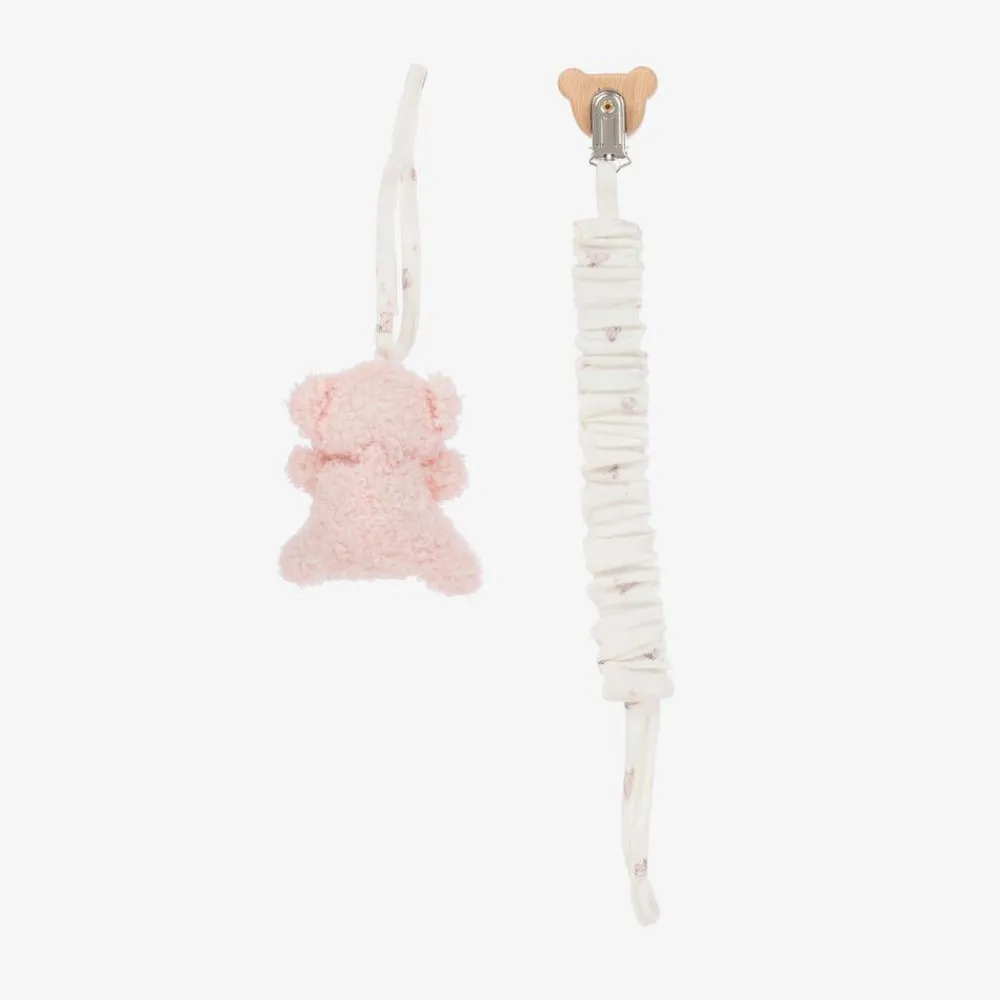 Jamiks Gifts*Pink Organic Cotton Muslin Cloth & Dummy Clip Set