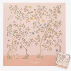 Atelier Choux Paris Gifts|Sleeping Accessories*Pink Organic Cotton Swaddle & Bib Set