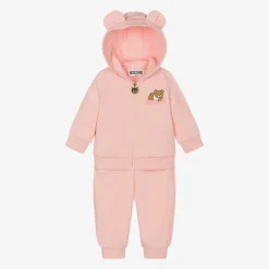 Moschino Baby Tracksuits*Pink Organic Cotton Tracksuit