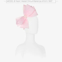 Sienna Likes To Party Hair Accessories*Pink Organza Bow Hairband