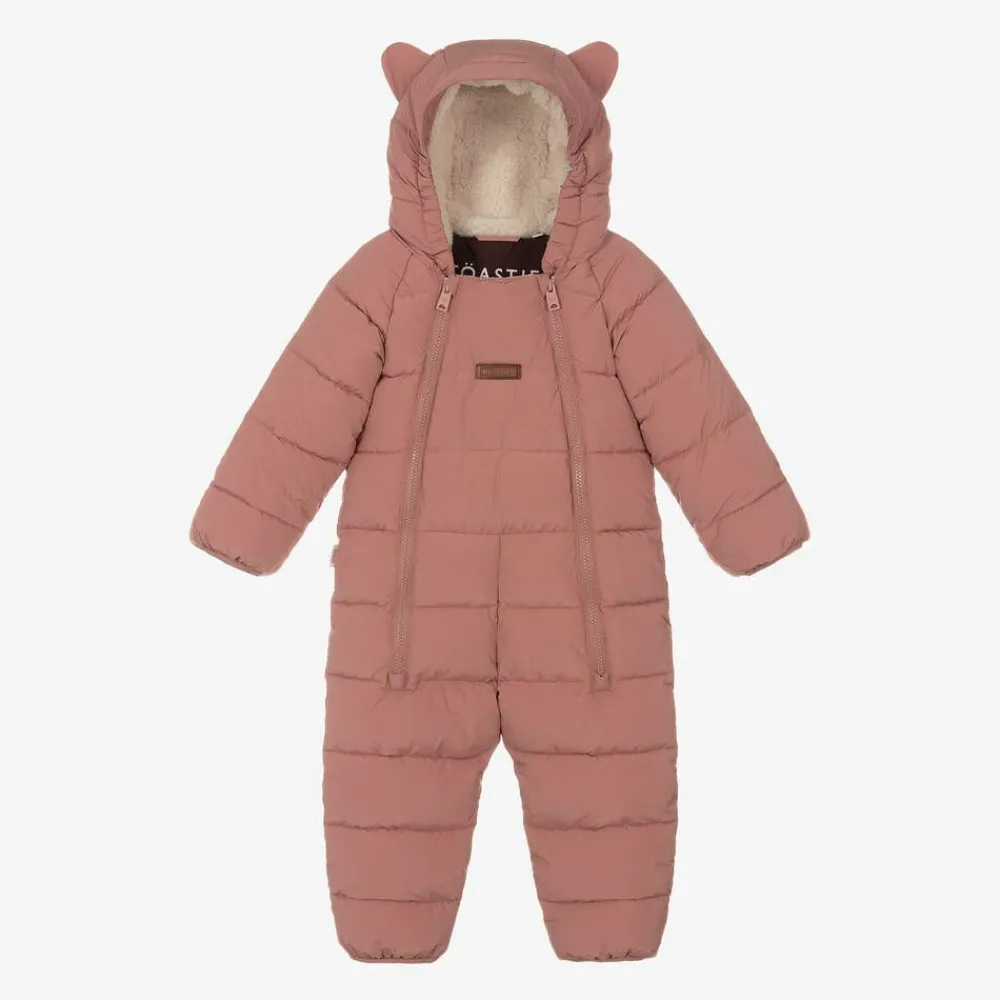 Töastie Snowwear|Snowwear*Pink Padded Snowsuit