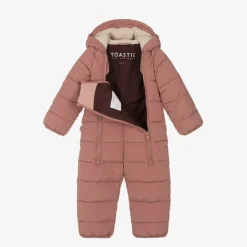Töastie Snowwear|Snowwear*Pink Padded Snowsuit