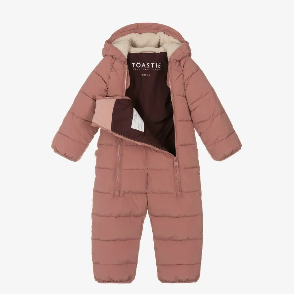 Töastie Snowwear|Snowwear*Pink Padded Snowsuit