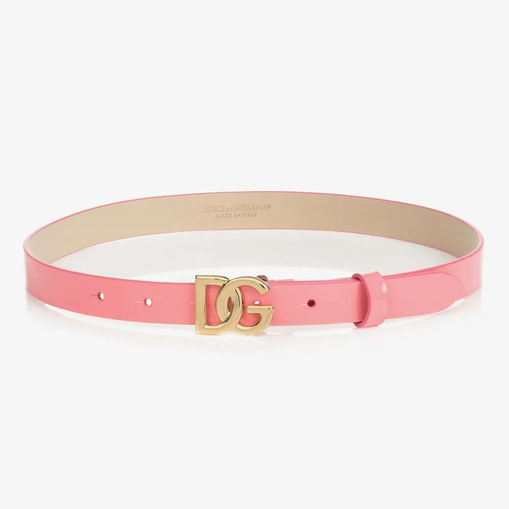 Dolce amp; Gabbana Clothing Accessories*Pink Patent Leather Belt