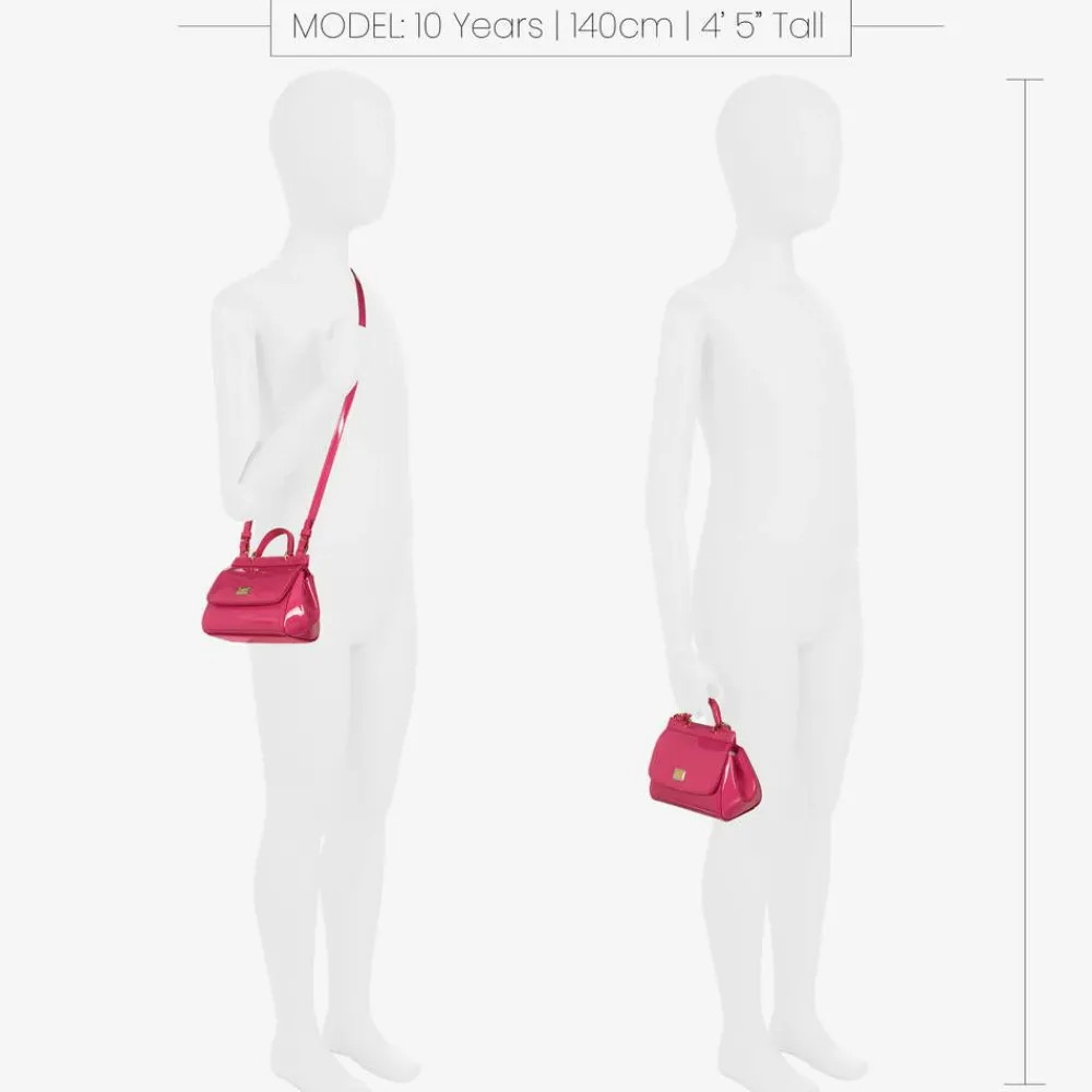 Dolce amp; Gabbana Bags*Pink Patent Leather Sicily Bag (14cm)