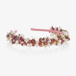 Sienna Likes To Party Hair Accessories*Pink Pearl & Crystal Hairband
