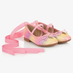 Angels Face Pumps & Ballerinas*Rainbow Ballerina Shoes Pink