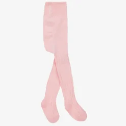 Falke Tights|Tights*Pink Ribbed Cotton Baby Tights