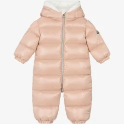 Moncler Enfant Snowwear|Snowwear*Pink Samian Puffer Snowsuit