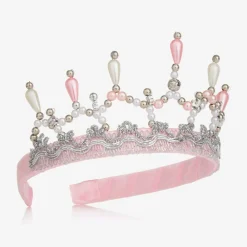 Souza Hair Accessories*Pink, Silver & Pearl Crown