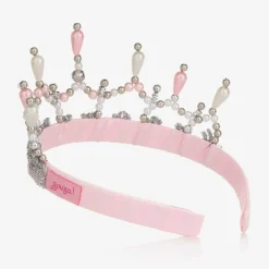 Souza Hair Accessories*Pink, Silver & Pearl Crown