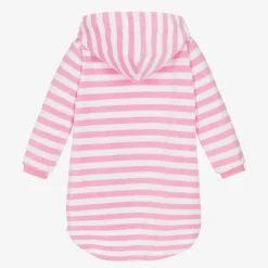 Mitty James Swimwear*Pink Stripe Cotton Towelling Robe