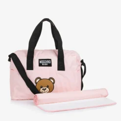 Moschino Baby Bags*Pink Teddy Bear Baby Changing Bag (40cm)