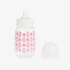 Guess Gifts*Pink Teddy Bear Bottle & Dummy Set