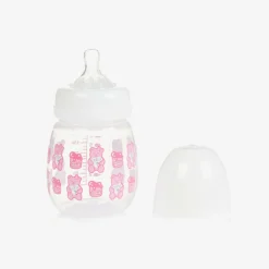 Guess Gifts*Pink Teddy Bear Bottle & Dummy Set