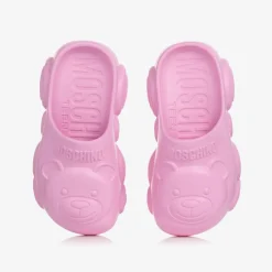 Moschino Kid-Teen Sliders|Sliders*Pink Teddy Bear Clogs