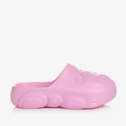 Moschino Kid-Teen Sliders|Sliders*Pink Teddy Bear Clogs