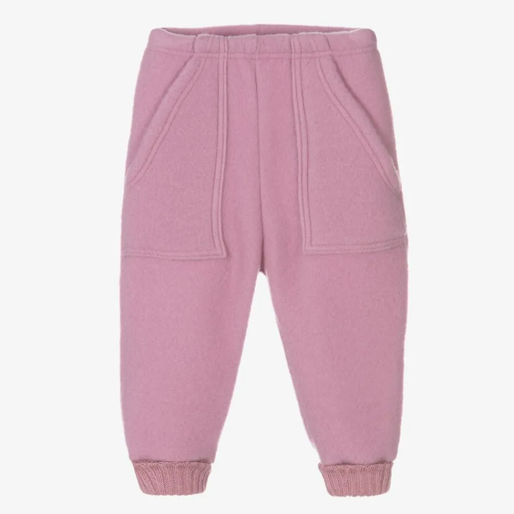 Joha Trousers*Pink Thermal Wool Joggers