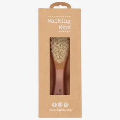 Pasito a Pasito Walking Mum Hair Accessories*Pink Wooden Baby Hair Brush (15cm)