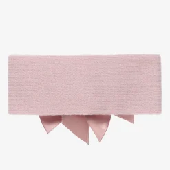 La Perla Hair Accessories*Pink Wool Bow Headband