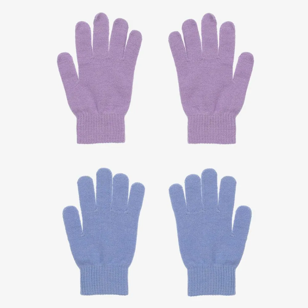 Molo Gloves & Mittens|Gloves & Mittens*Purple & Blue Knitted Gloves (2 Pack)