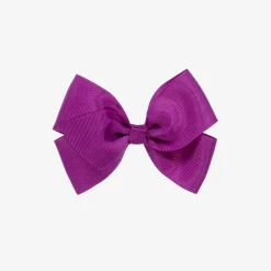 Bowtique London Hair Accessories*Purple Bow Hair Clip (10cm) Ultraviolet