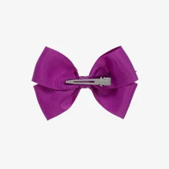 Bowtique London Hair Accessories*Purple Bow Hair Clip (10cm) Ultraviolet