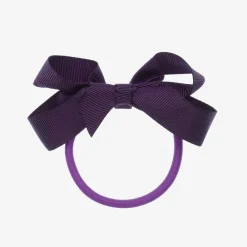 Peach Ribbons Hair Accessories*Purple Bow Hair Elastic (7cm)
