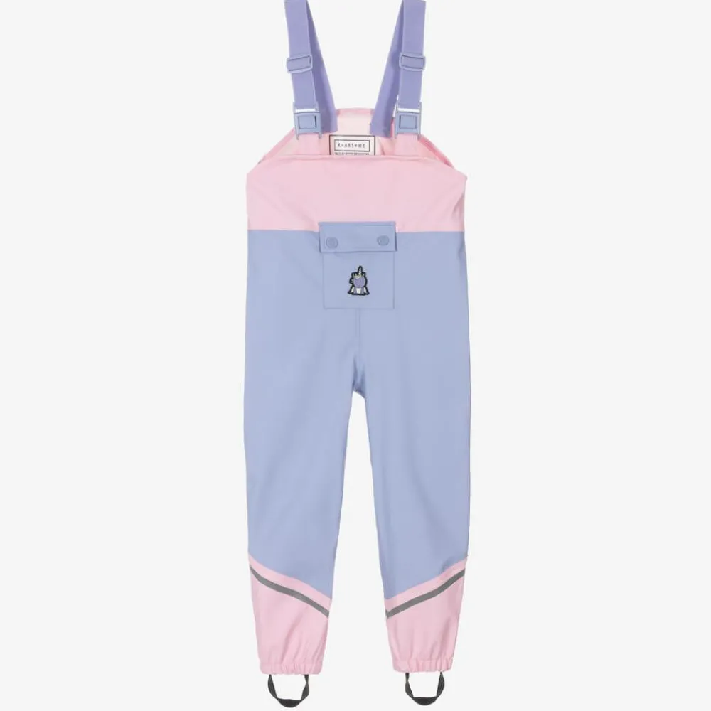 Roarsome Trousers*Purple Sparkle The Unicorn Rain Trousers