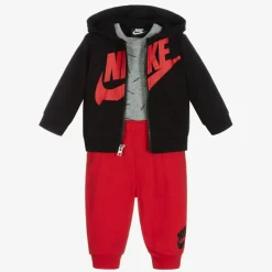 Nike Tracksuits|Tracksuits*Red & Black Tracksuit Set