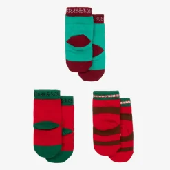 Blade amp; Rose Socks|Socks*Red & Green Cotton Festive Socks (3 Pack)