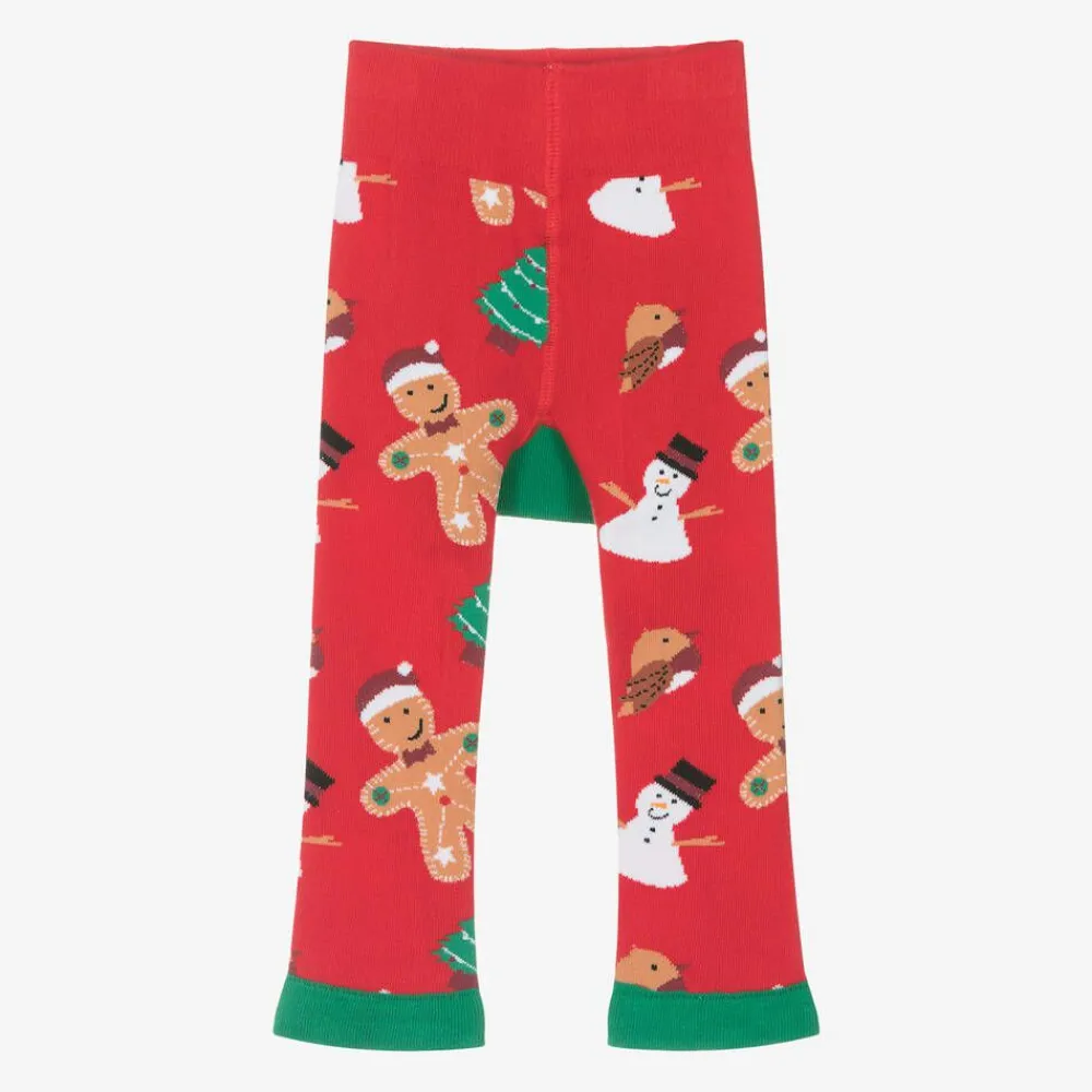 Blade amp; Rose Leggings|Leggings*Red & Green Festive Snowman Cotton Leggings