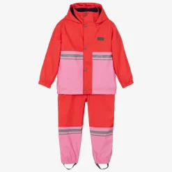 Mitty James Coats & Jackets|Coats & Jackets*Red & Pink Waterproof Raincoat & Salopettes