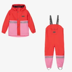 Mitty James Coats & Jackets|Coats & Jackets*Red & Pink Waterproof Raincoat & Salopettes