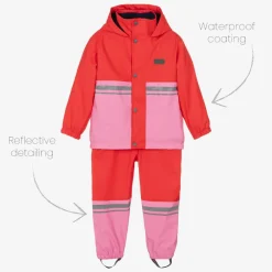 Mitty James Coats & Jackets|Coats & Jackets*Red & Pink Waterproof Raincoat & Salopettes