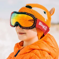 Bling2o Snowwear*Red & Black Ski Goggles